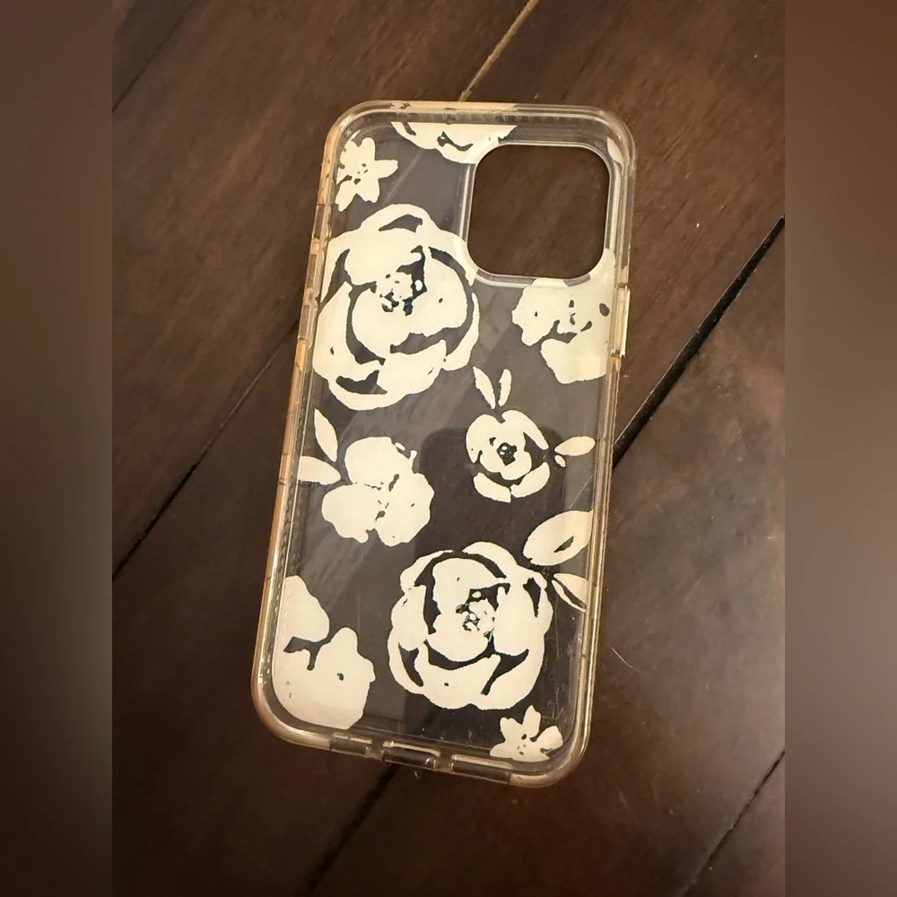 Apple Floral Phone Case - Purple and White iPhone 13 Pro Max